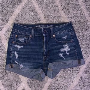 American Eagle High Waisted Jean Shorts